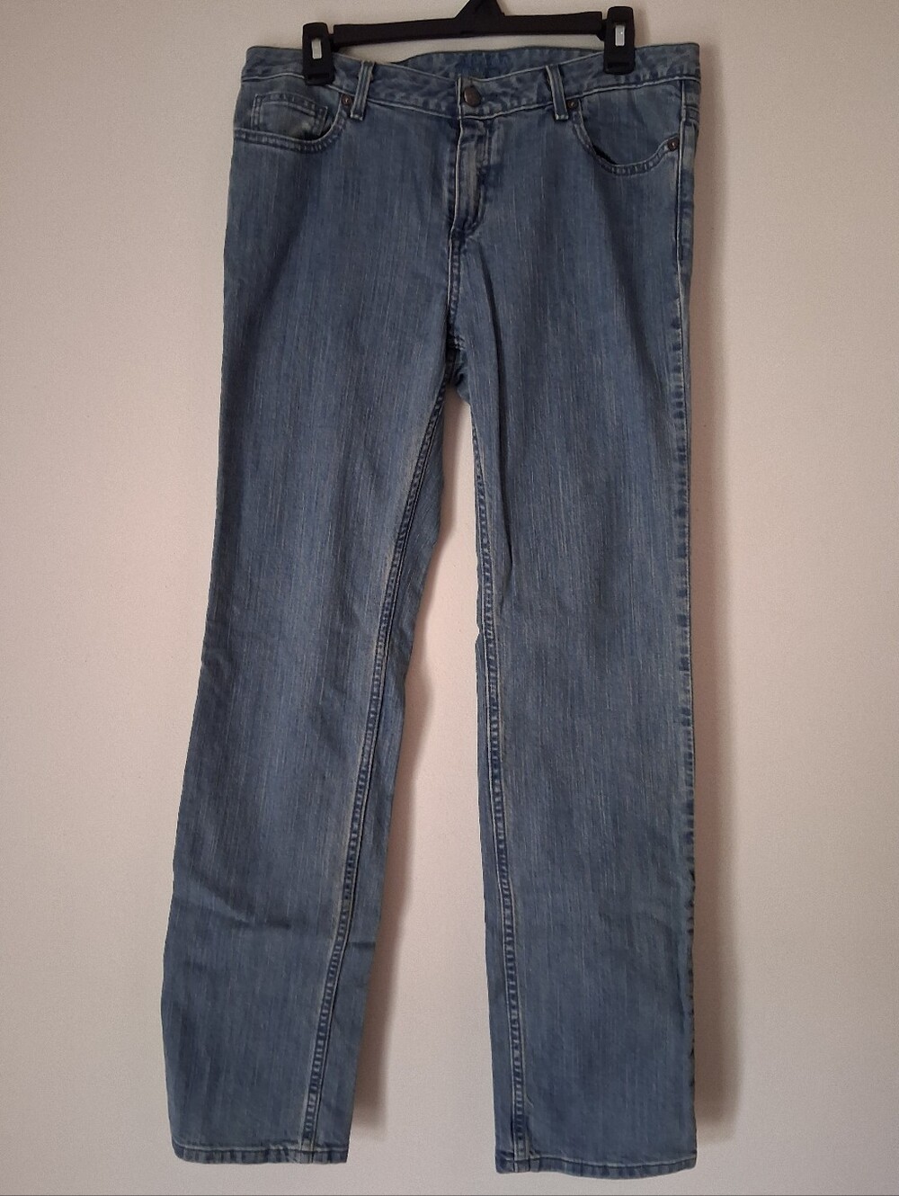 Simply Vera Vera Wang Womens Light Wash Straight Denim Jeans Sz 10